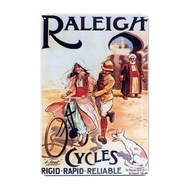 Raleigh Cycles Metal Tin Sign 8x12in House Cafe Pub Beer Bar Wall Painting Art Home Decoration Plate Room Vintage Iron P