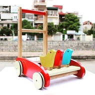 Wooden 3-bird walker
