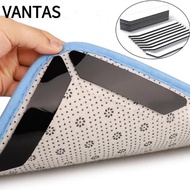 VANTAS 8 pcs Rug Tape Silicone Sticker Washable Non Slip Carpets Tile Floors Reusablefor Rug Gripper