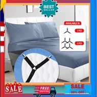🎩BIG STORE🎩1@4pcs Triangle Bed Sheet Mattress Holder Grippers Fastener Clips Non-Slip Bedsheet/Topper/Sof