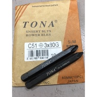 TONA IMPACT DRIVER BIT KASAR HALUS MATA IMPACT MATA IMPAK IMPAC IMPAT