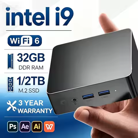 2026 Mini PC Intel Core I9 10980HK I3 6100U WIFI 6 BT5.2 Gaming Computer Windows 11 16GB 32GB RAM 2T