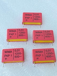 (แพ็ค1ชิ้น/5ชิ้น) C 0.01UF 1250V 103=10NF 103PF WIMA สีแดงขาห่าง22มิล แท้ใหม่เกรดดี C103 WIMA 10nF 0