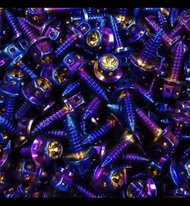 M5-15 UNIVESAL BODY TITANIUM BOLTS (10PCS)