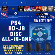 PS4 BD-JB DISC LAPSE POOPSLOIT ALL-IN-ONE FW 9.XX - 10.XX - 11.XX - 12.XX - 13.00 AUTO-JAILBREAK