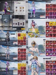 PUBG 帳號  5星海王聖裝 4金裝4聖裝34特效槍3跑車 婚紗套裝全套 愚者金裝 藍木乃伊金裝 神羽戀人金裝女 | pubg | Pubg mobile | 絕地求生｜食雞｜PUBGM｜PGM |