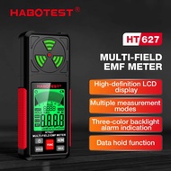 HABOTEST HT627 Penguji Pengesan Sinaran Medan Elektromagnet Meter EMF Meter Amaran Frekuensi Radio M