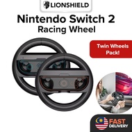 (MY) LionShield Nintendo Switch 2 JoyCon Racing Wheel Controller, Steering Wheel Grip