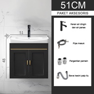 Wastafel Kamar mandi Lemari kamar mandi aluminium ruang minimalis modern Wastafel Keramik Kombinasi