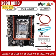 X99H Desktop Motherboard+Thermal Grease LGA2011-V3 B85 Chip DDR3X4 ECC Slot M.2 NVME PCI-E 3.0 X16 S