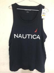 美國攜回 全新 NAUTICA 男生背心 休閒 運動 慢跑 深藍色 尺寸S號