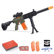 Toy Gun with Soft Bullets, Manual Foam Blasters Guns with 100 Bullets, Sniper Rifle with Scope, Toy 