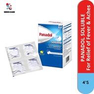 PANADOL SOLUBLE For Relief of Fever &amp; Aches 4 tablets (Exp: 12/2024)
