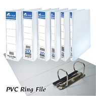 A4 2D PVC Ring File | PVC File | White File | 2D File | A4 File | Fail Putih | Fail Kulit Keras / Fa