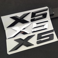 New 3D ABS Matt Black Chrome Letters For Car Trunk BMW X5 Letters X5 E70 ‎E53 ‎F15 Emblem Badge Alph