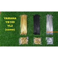 YAMAHA YB100 YL2 10x168-18 FRONT REAR SPOKES LIDI JEJARI RIM DEPAN BELAKANG SET YB 100 YL-2 YL 2