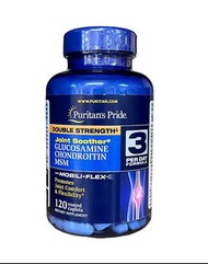 【預購】Puritan's Pride Triple Strength Glucosamine, Chondroitin and MSM Joint Soother 三倍強效葡萄糖胺、軟骨素、MSM配
