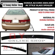 HONDA ACCORD 2004 2005 2006 2007 AC STYLE GLASS SPOILER (AC) POLYURETHANE (PU) SKIRT LIP BODYKIT