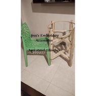 Aari Wooden Height Stand with frame