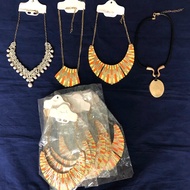 Liquidation of Japanese selection pass 2nd gold and silver metal alloy necklace Streetwear retro hip