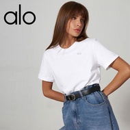Alo Women's Versatile Round Neck Short Sleeve T-shirt
