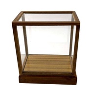木質玻璃立方體展示櫃