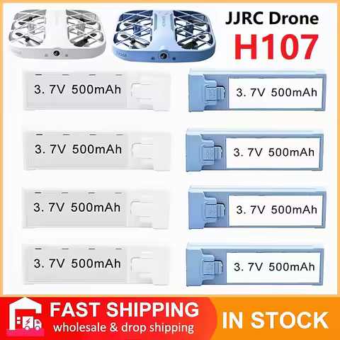 Original 3.7V 500mAh JJRC H107 Battery Spare Parts Rechargeable Lipo RC Drone Quadcopter Accessory M