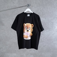 ADLV BABY BEAR PINK GIFT BLACK TSHIRT 100% Original