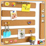 TONFASHION Pushpin Cork Board, Cork Material Removable Self Adhesive Cork Board, Durable Frameless S