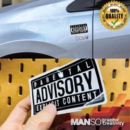 Parental Advisory Explicit Content Decal Sticker Car