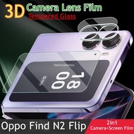 3D Back Camera Lens Protector Film For Screen film Oppo Find N2 Flip N2Flip FindN2Flip Full Cover Tempered Glass Protective Film