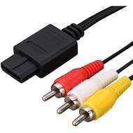 1.8m AV Cable Composite Video Cord 6 Feet Line Compatible with Nintendo 64/N64/GameCube/SNES TV Game