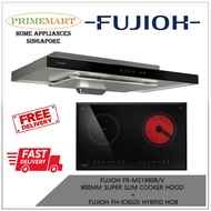 FUJIOH FR-MS1990 900MM SUPER SLIM COOKER HOOD+FH-IC6020 HYBRID HOB BUNDLE DEAL