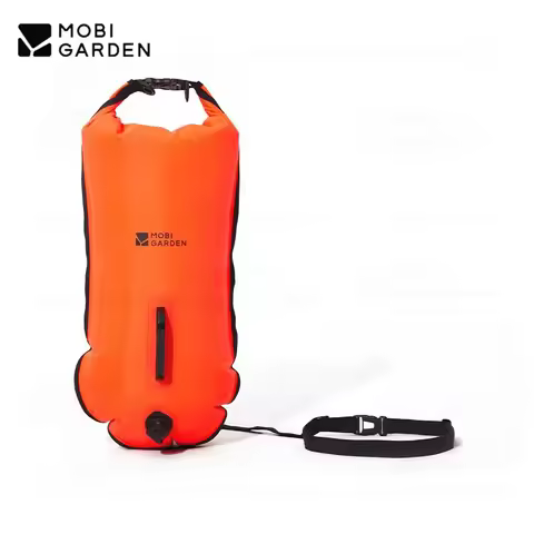 MOBI GARDEN Water Floating Double Air Bag Outdoor Swimming Rafting Snorkeling Follower Float Orange 