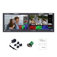 FEELWORLD FRM1001G Dual 10.1 Inch 4RU 12G SDI Rackmount Monitor with Waveform Vector Histogram False