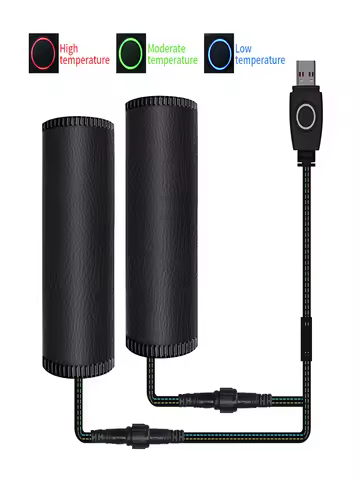 Motorcycle Heated Grips Pads 5V E-bike Hot Handle Cover Kit ATV Electric Heating Handlebar Warmer Sm