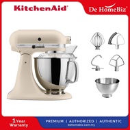 KitchenAid Stand Mixer 5KSM175PSBFL Artisan 4.8L Tilt-Head Twin Bowl Kitchen Machine (Fresh Linen) 5