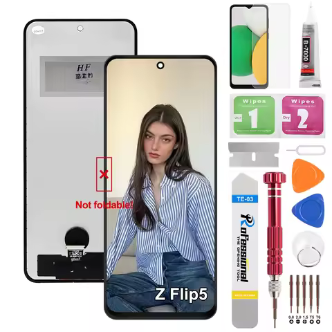 Tested Z Flip5 5G SM-F731B F731U F731W F731N For Samsung For Z Flip 5 LCD Display Touch Screen Digit