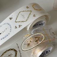 Washi tape with gold foil Princess Frame, super beautiful, 164cm