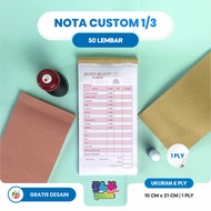 Custom note 1/ 3 1 play free design bebas your own name y&h yudha graphics