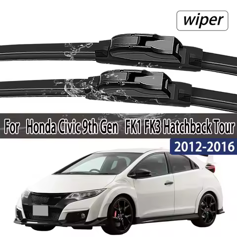 For Honda Civic 9th Gen 2012 - 2016 FK1 FK3 Hatchback Tourer Front Windshield Wiper Blades 2pcs Wind