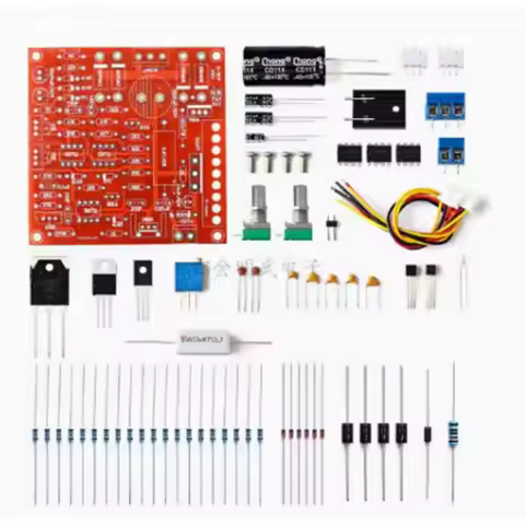Red 0-30V 2mA-3A Continuously Adjustable DC Regulated Power Supply DIY Kit for school education lab