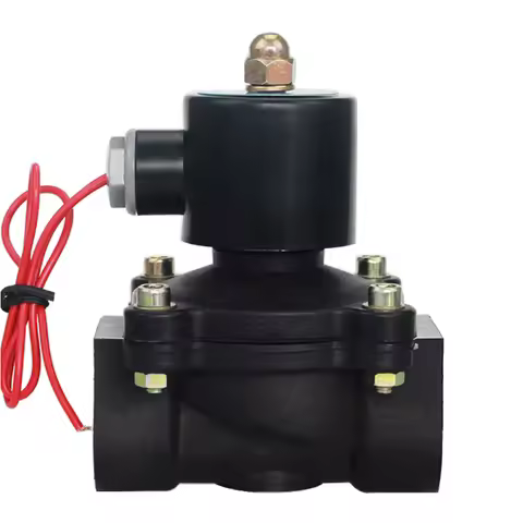 DN8-DN50 Plastic Motorized Solenoid Valve DN8 Normally Closed AC220V DC24V DC12V For Water Oil Air