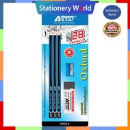 Pencil 2B SHAPENER & ERASER ASTAR VALUE PACK 8'S ASTAR P1600-6 High Quality