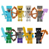 [1473 People Praise] Minecraft Minifigures Compatible with Lego Building Blocks Assembling Puzzle En
