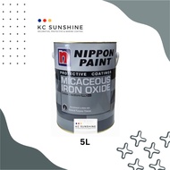 5L Nippon MIO (Micaceous Iron Oxide) | Metal Paint Cat Besi Minyak Cat Zink Cat Anti Karat Besi