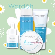 Wardah Acnederm Serum Moisturizer Balm Toner
