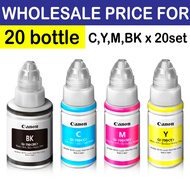 20x Canon GL790 ORIGINAL REFILL INK G-SERIES 1 set (Black,Cyan,Magenta & Yellow)
