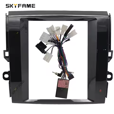 SKYFAME 9.7 Inch Car Frame Fascia Adapter Decoder Tesla Android Radio Dash Fitting Panel Kit For Toy