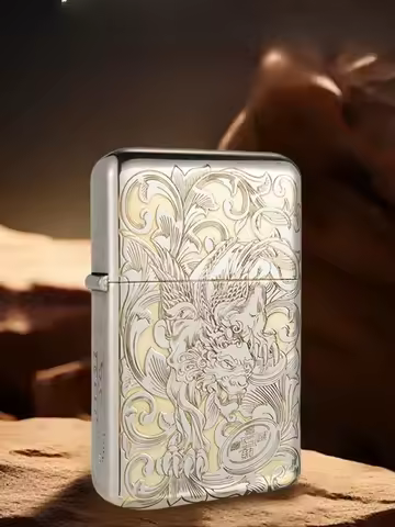 ZORRO Z790 Double-sided Finely Carved Copper Shell Fuel Lighter Upgraded Version 3rd Generation High